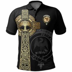 Polo Shirt Celtic Tree Of Life Clan Unisex Black