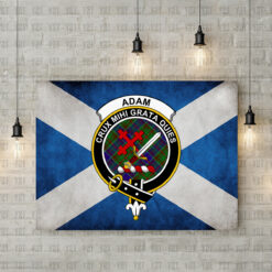 Crest Scotland Flag Canvas