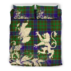 Tartan Scotland Lion Thistle Map Bedding Set