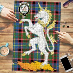 Crest Tartan Unicorn Scotland Jigsaw Puzzle
