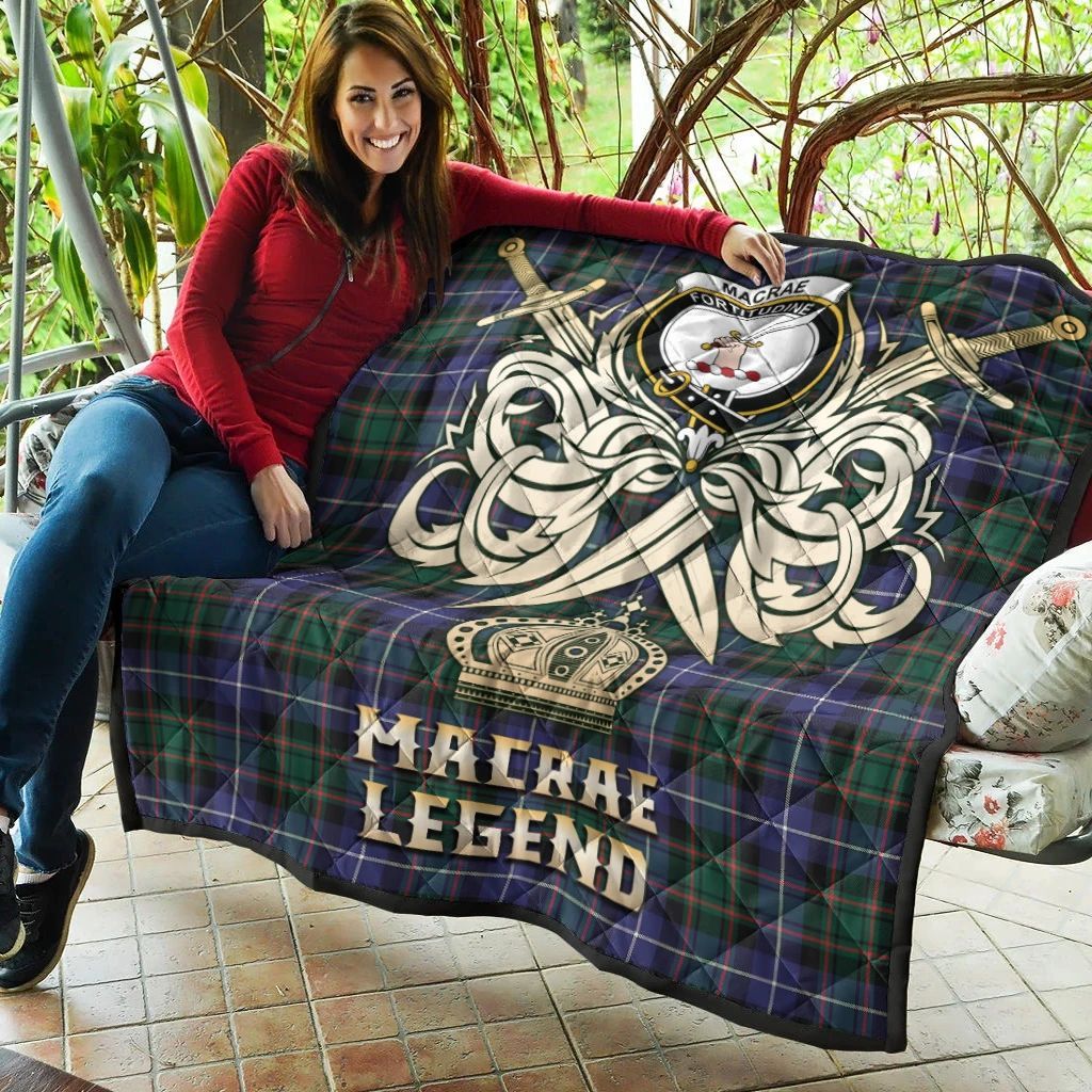 MacRae Hunting Modern Clan Quilt – MacRae Hunting Modern Crest Premium ...