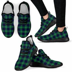 Tartan Mesh Knit Sneakers