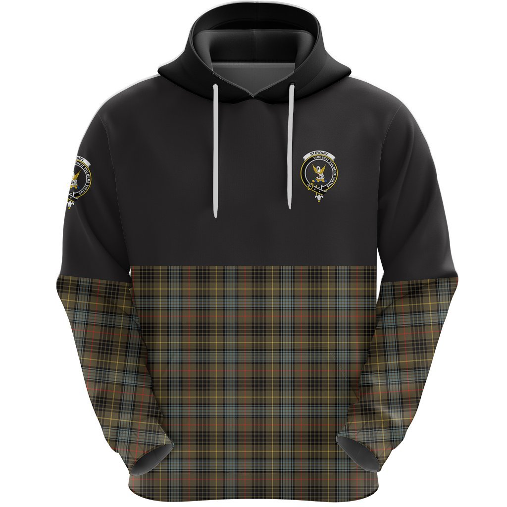 Tartan Vibe Stewart Hunting Weathered Clan Hoodie Half Of Tartan