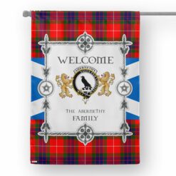Crest Scottish Tartan House Flag