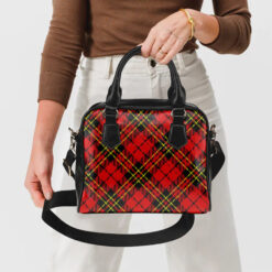 Diagonal Tartan Shoulder Handbag