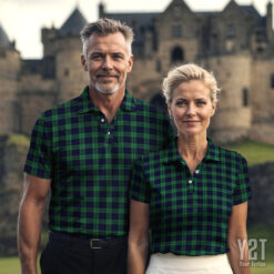 Abercrombie Scottish Clan Tartan Polo Shirt - Authentic Heritage Apparel