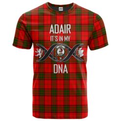 Adair Clan DNA In Me Tartan Crest T-Shirt