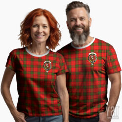 Adair Scottish Tartan T-shirt with Crest – Authentic Clan Apparel