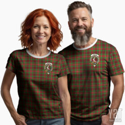 Ainslie Scottish Tartan T-shirt with Crest – Authentic Clan Apparel