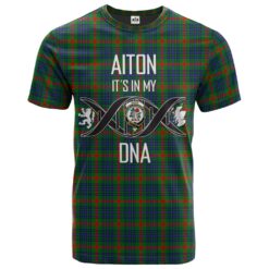 Aiton Clan DNA In Me Tartan Crest T-Shirt