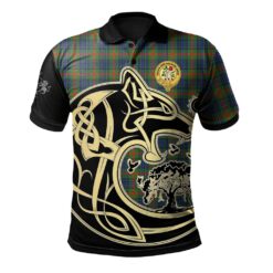 Aiton Clan Polo Shirt Viking Wolf