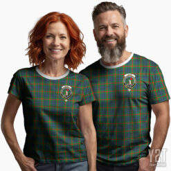 Aiton Scottish Tartan T-shirt with Crest – Authentic Clan Apparel