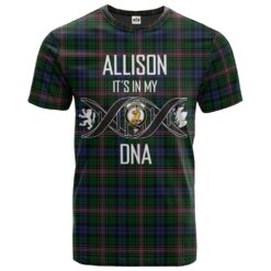 Allison Clan DNA In Me Tartan Crest T-Shirt