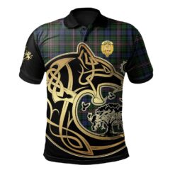 Allison (MacBean and Bishop) Clan Polo Shirt Viking Wolf