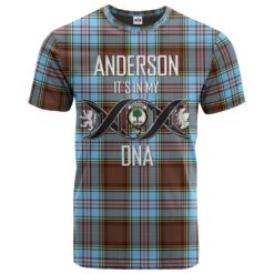Anderson Ancient Clan DNA In Me Tartan Crest T-Shirt