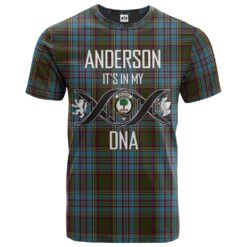 Anderson Clan DNA In Me Tartan Crest T-Shirt