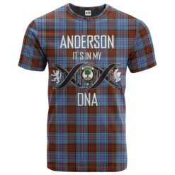 Anderson Modern Clan DNA In Me Tartan Crest T-Shirt