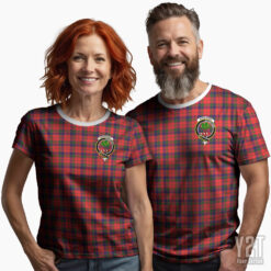 Anderson Modern Scottish Tartan T-shirt with Crest – Authentic Clan Apparel