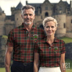 Anderson of Arbrake Clan Tartan Polo with Crest - Authentic Scottish Apparel