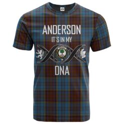 Anderson Paton Clan DNA In Me Tartan Crest T-Shirt