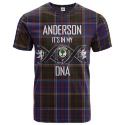 Anderson W L Clan DNA In Me Tartan Crest T-Shirt