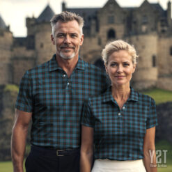 Angus Ancient Scottish Clan Tartan Polo Shirt - Authentic Heritage Apparel