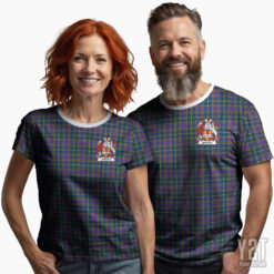 Arbuckle Scottish Tartan T-shirt with Crest – Authentic Clan Apparel