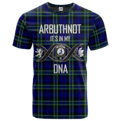 Arbuthnot Modern Clan DNA In Me Tartan Crest T-Shirt