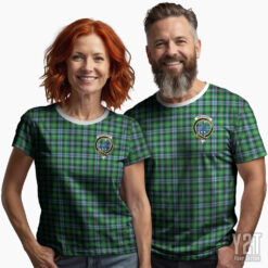 Arbuthnot Scottish Tartan T-shirt with Crest – Authentic Clan Apparel