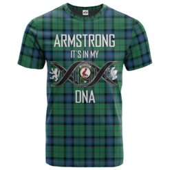 Armstrong Ancient Clan DNA In Me Tartan Crest T-Shirt
