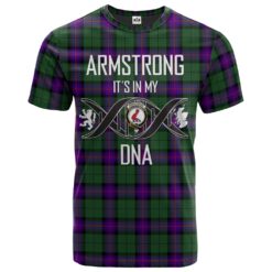 Armstrong Modern Clan DNA In Me Tartan Crest T-Shirt