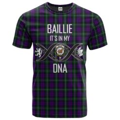 Baillie Highland Society Clan DNA In Me Tartan Crest T-Shirt