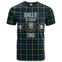 Baillie Modern Clan DNA In Me Tartan Crest T-Shirt