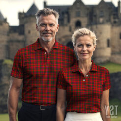 Bain Scottish Clan Tartan Polo Shirt - Authentic Heritage Apparel
