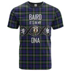 Baird Modern Clan DNA In Me Tartan Crest T-Shirt