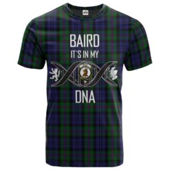 Baird Modern ver 2 Clan DNA In Me Tartan Crest T-Shirt