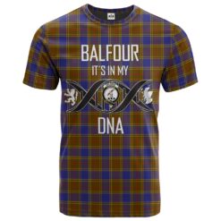 Balfour Modern Clan DNA In Me Tartan Crest T-Shirt