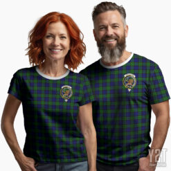 Bannatyne Scottish Tartan T-shirt with Crest – Authentic Clan Apparel