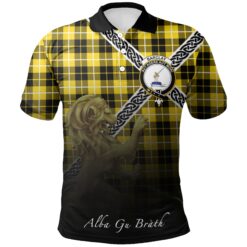 Barclay Dress Modern Polo Shirts Tartan Crest Celtic Scotland Lion