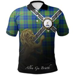 Barclay Hunting Ancient Polo Shirts Tartan Crest Celtic Scotland Lion