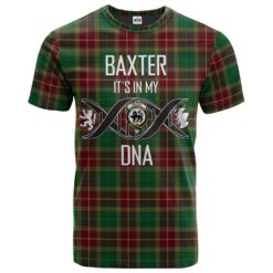 Baxter Clan DNA In Me Tartan Crest T-Shirt