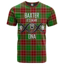 Baxter Modern Clan DNA In Me Tartan Crest T-Shirt