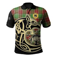 Baxter Modern Clan Polo Shirt Viking Wolf