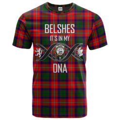 Belshes Clan DNA In Me Tartan Crest T-Shirt