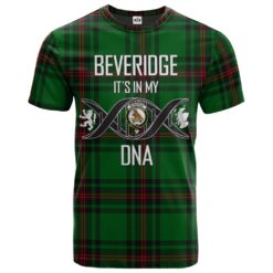 Beveridge Clan DNA In Me Tartan Crest T-Shirt