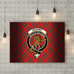 Binning (of Wallifoord) Crest Canvas New