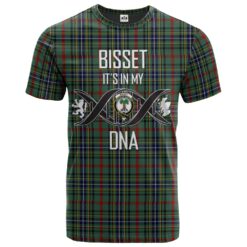 Bisset Clan DNA In Me Tartan Crest T-Shirt