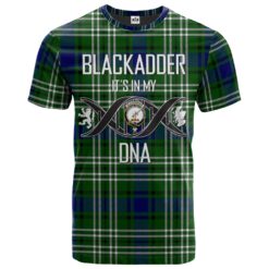 Blackadder Clan DNA In Me Tartan Crest T-Shirt