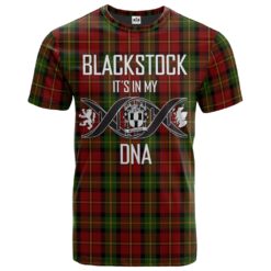 Blackstock Red Dress Clan DNA In Me Tartan Crest T-Shirt