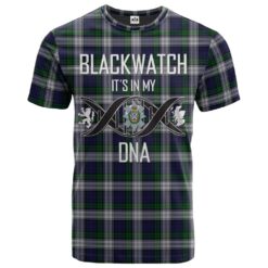 Blackwatch Dress (Asymmetrical) Clan DNA In Me Tartan Crest T-Shirt